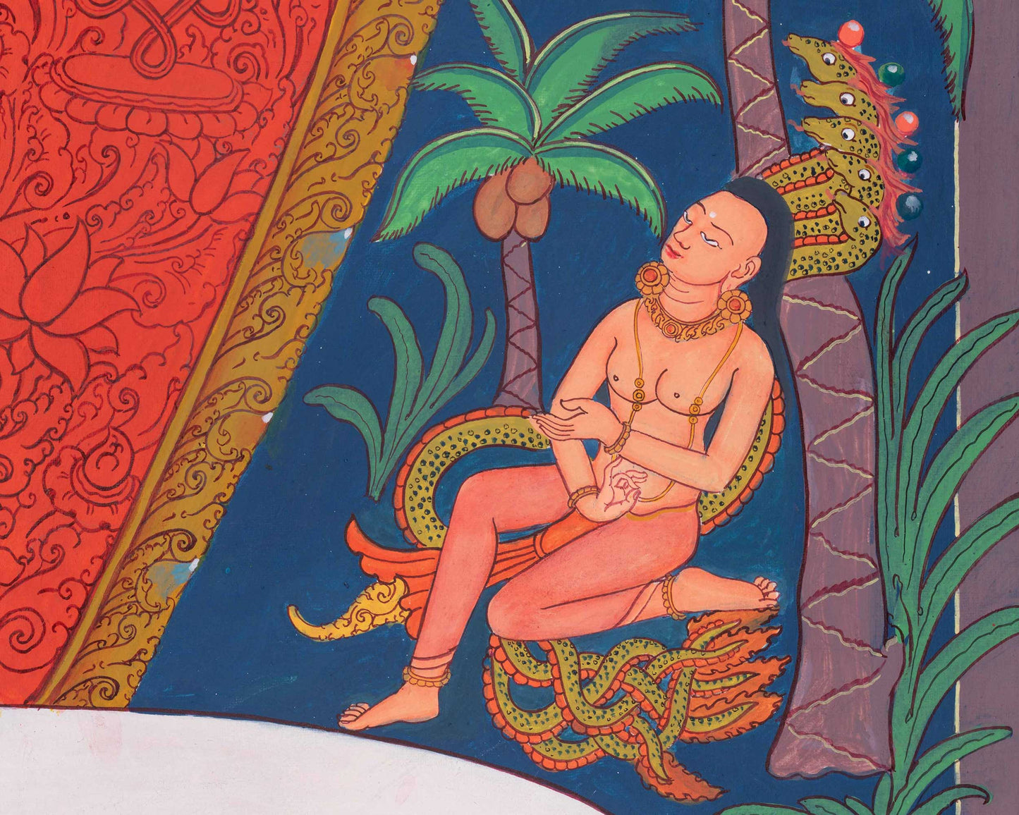 White Tara Thangka Print | Goddess of Compassion