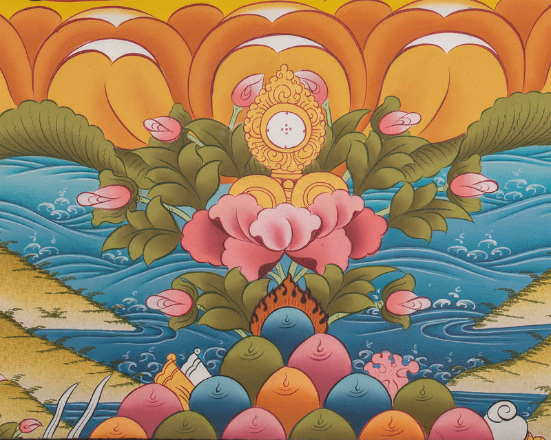 Bodhisattva Avalokiteshvara Tapestry | Chengrezig Thangka