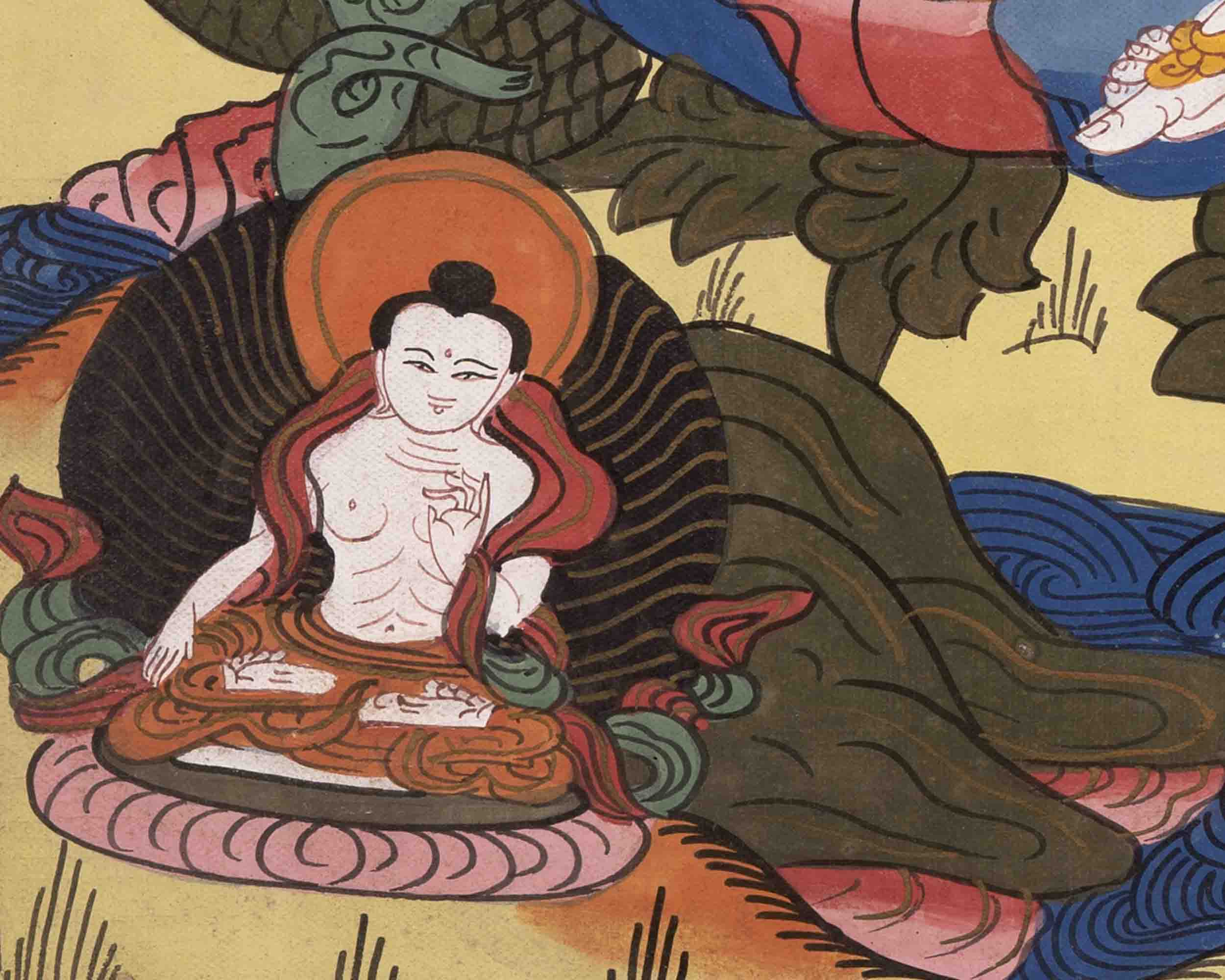 Basundhara Devi Thangka | Traditional Thangka Painting | Wall Decors