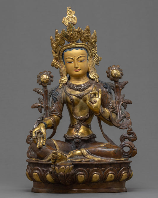 Green Tara Buddhist Statue