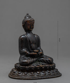 Amitabh Buddha Statue | Handmade Vintage Tibetan Sculpture