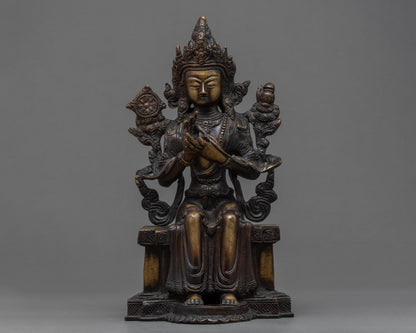 Lord Maitreya Buddha Statue | Vintage Decorative | Zen Home Decor