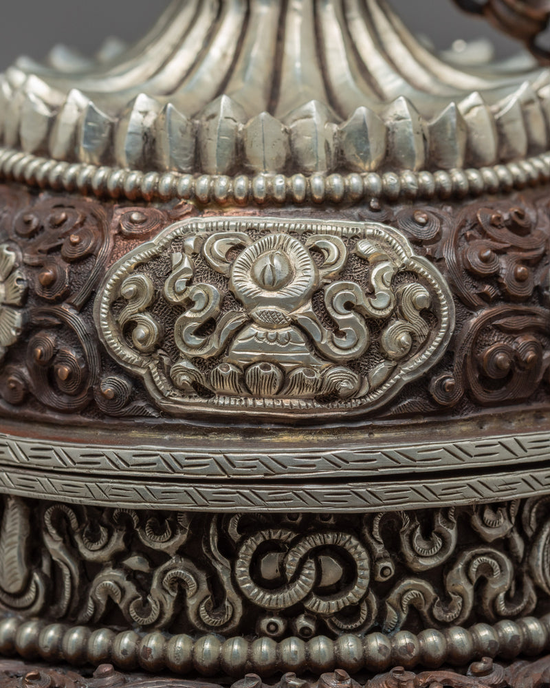 Tea Pot | Handcarved Tea Pot | Religious Decor