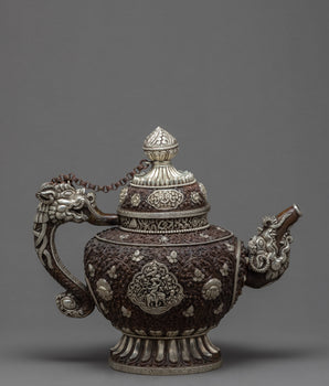 Tea Pot | Handcarved Tea Pot | Religious Decor