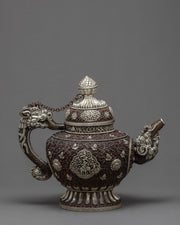 Tea Pot | Handcarved Tea Pot | Religious Decor