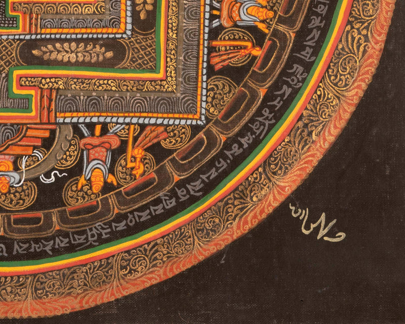 Mantra Mandala Thangka |  Wall Decoration Painting