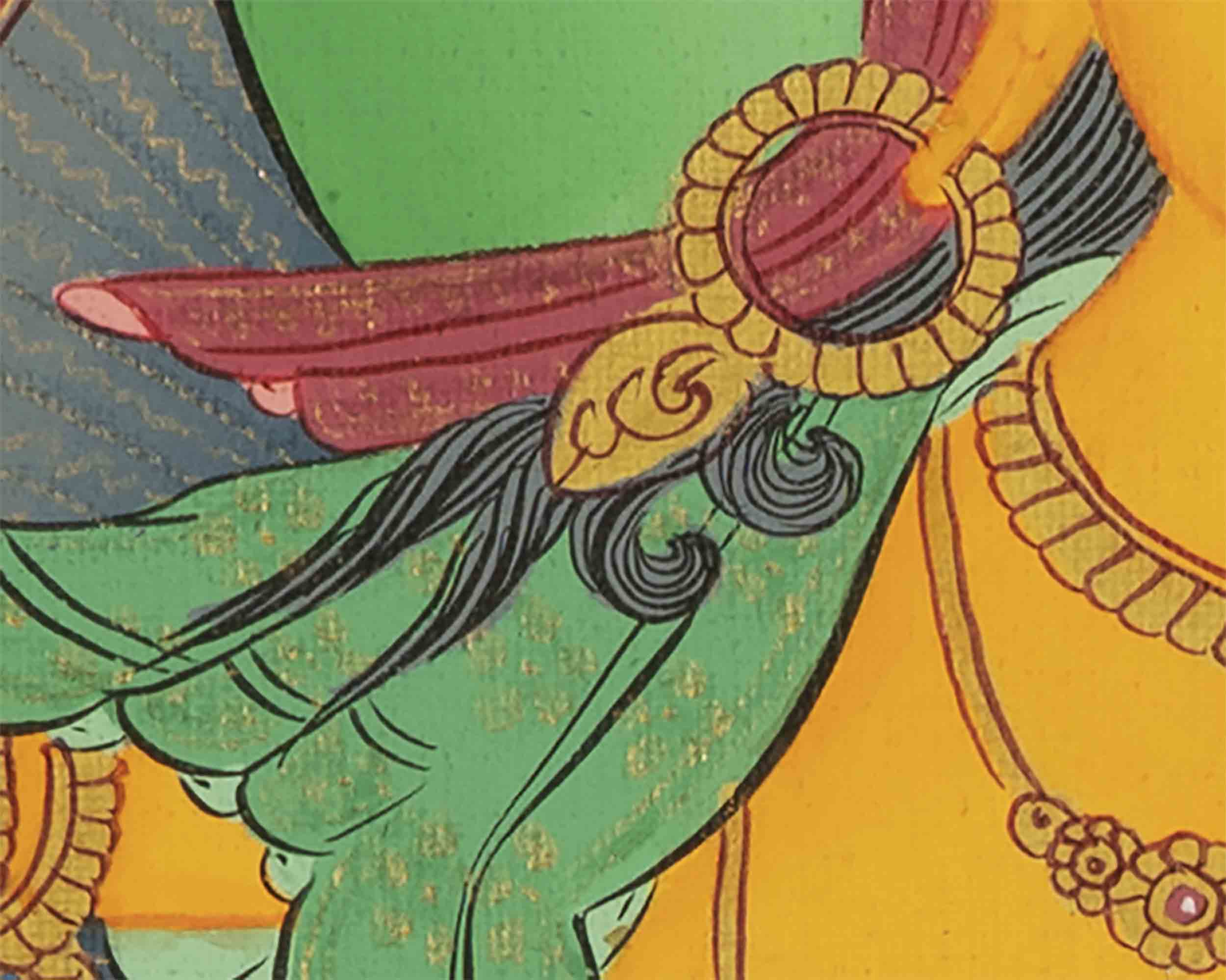 Buddhist Manjushree Thangka | Wall Hanging Decorations