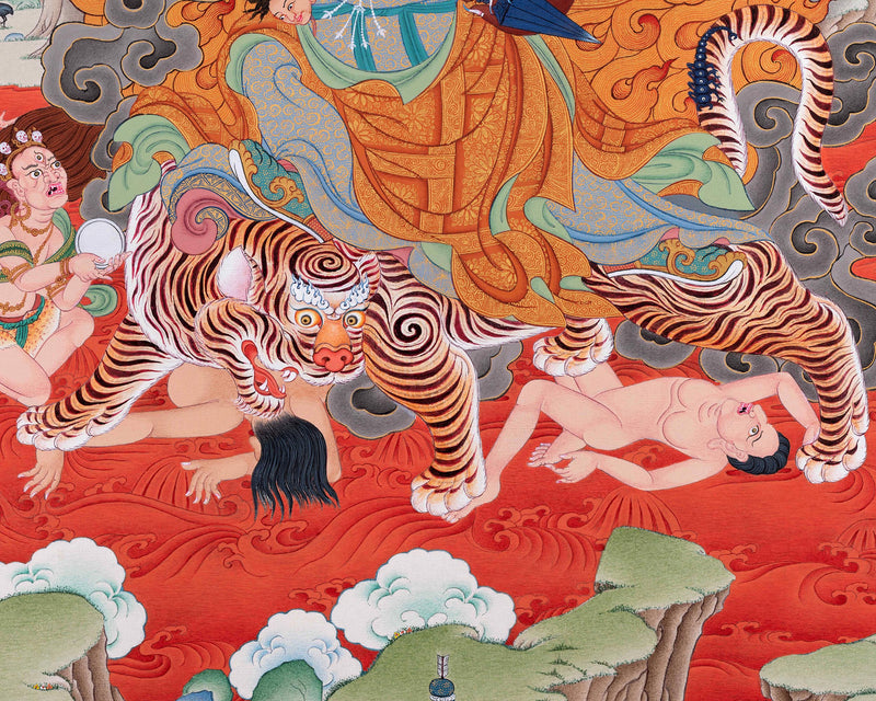 Guru Dorje Drollo Thangka | Padmasambhava's Wrathful Manifestation