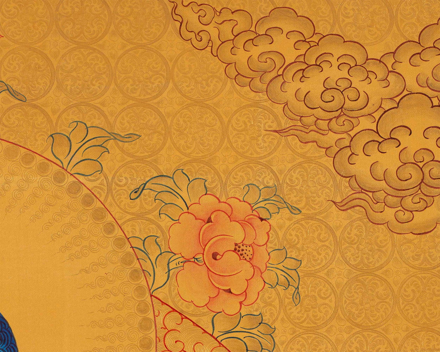 Gold Shakyamuni Buddha Thangka | Himalayan Art