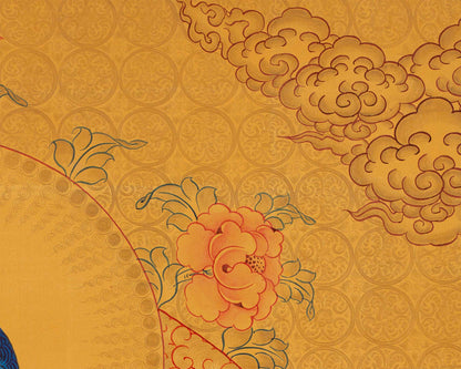 Gold Shakyamuni Buddha Thangka | Himalayan Art