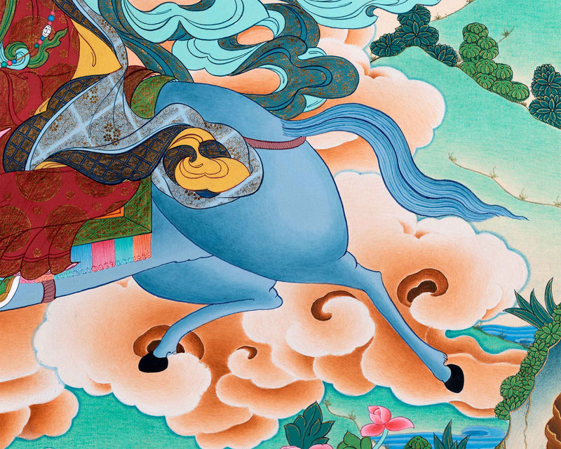 Achi Tsogyal Thangka | Blessing of Achi Chokyi Drolma | Religious Wall Hanging