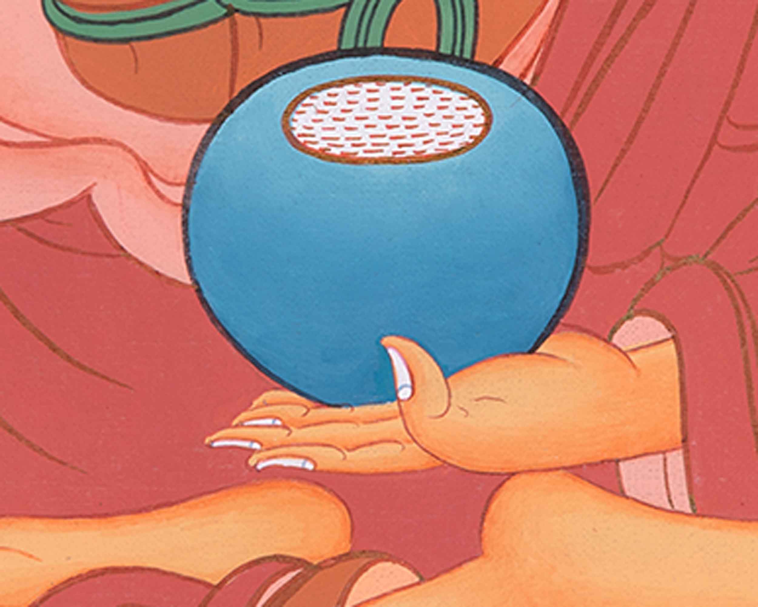 Traditional Gautama Buddha Thangka | Embodiment of Wisdom and Compassion | Shakyamuni Buddha Artwork