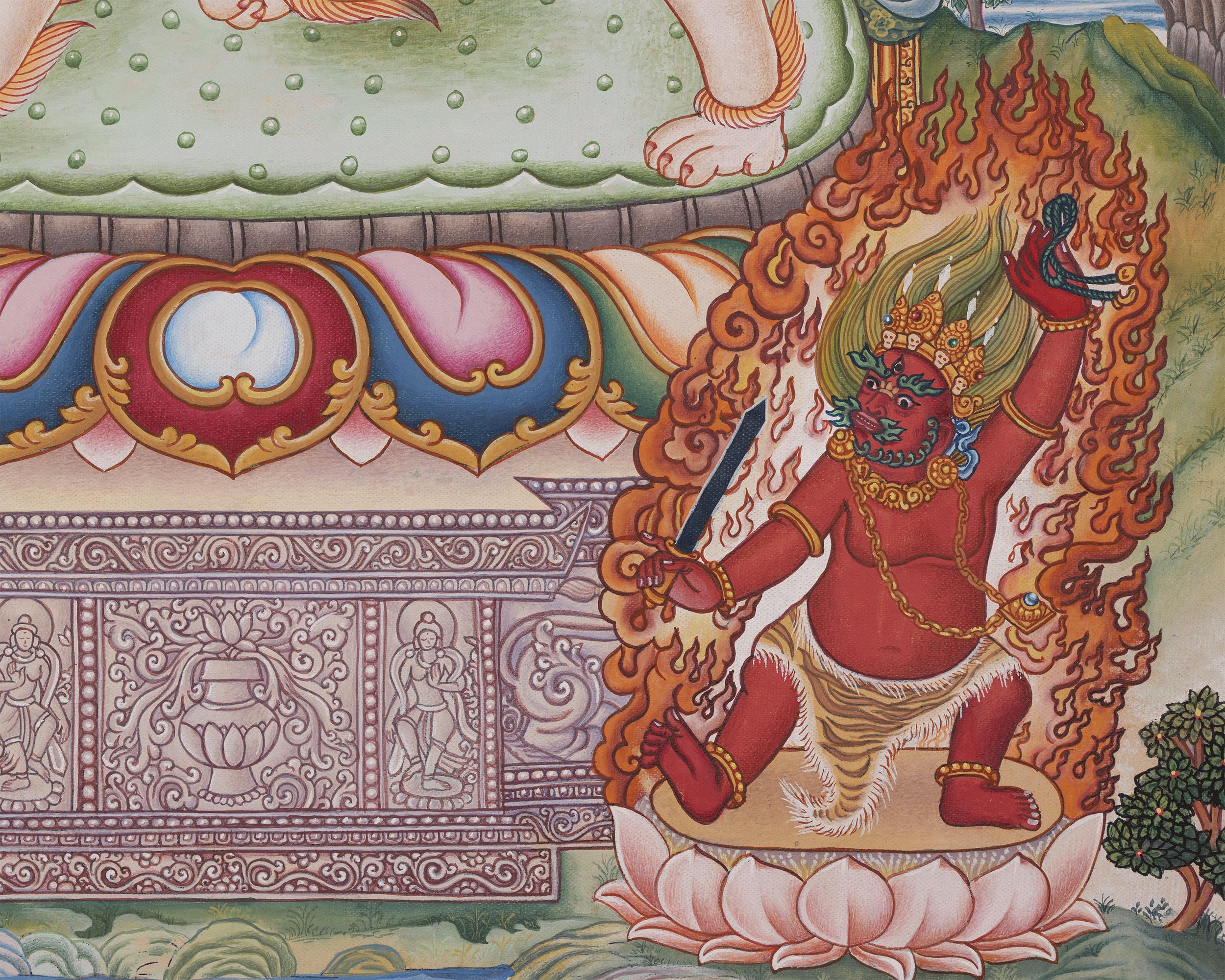 Simhanada Lokeshvara Print |  Wall Decoration