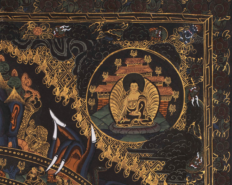 Quality Bhavachakra Print | Traditional Tibetan Art | Wall Decors