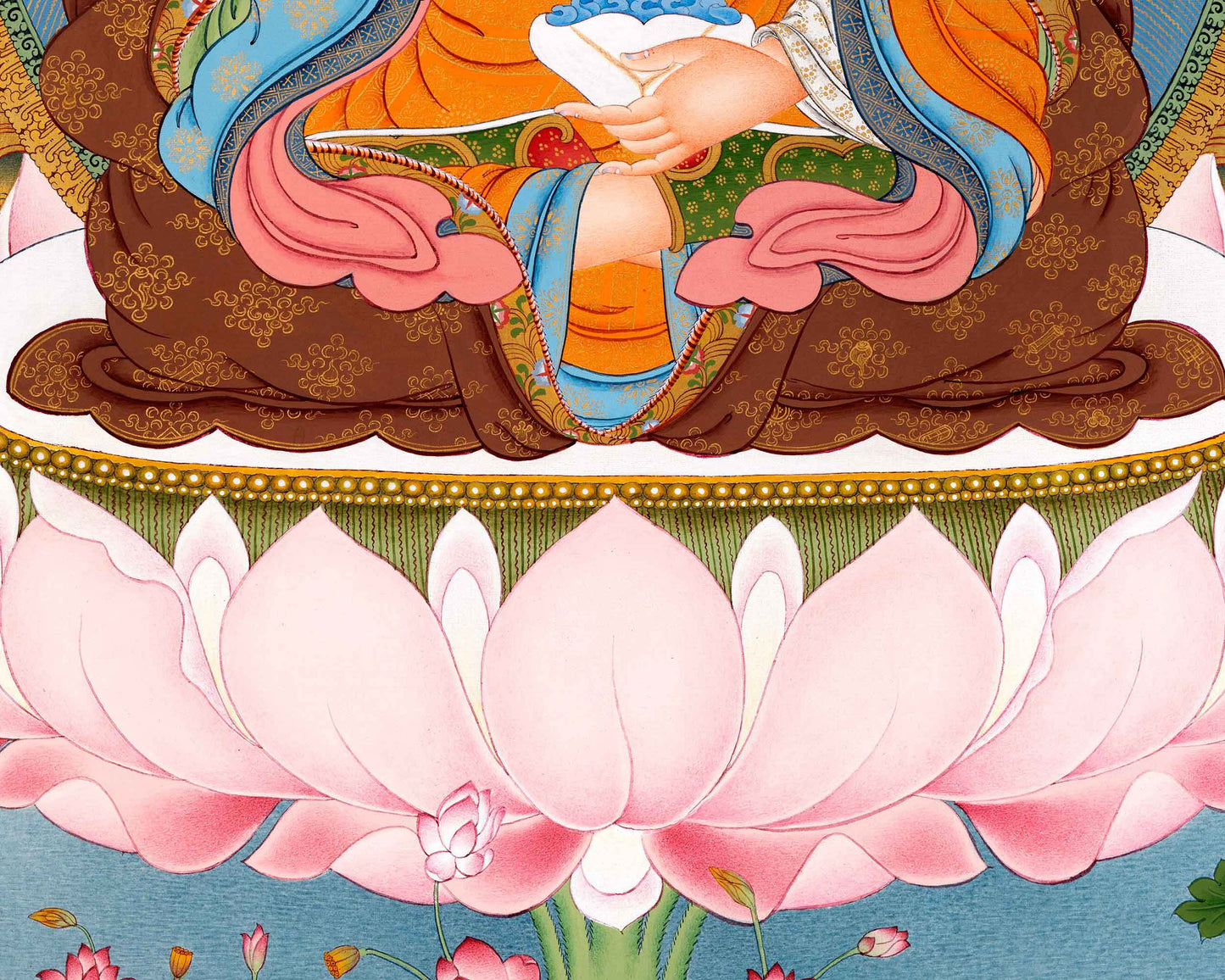 Guru Rinpoche Thangka | Tibetan Canvas Print