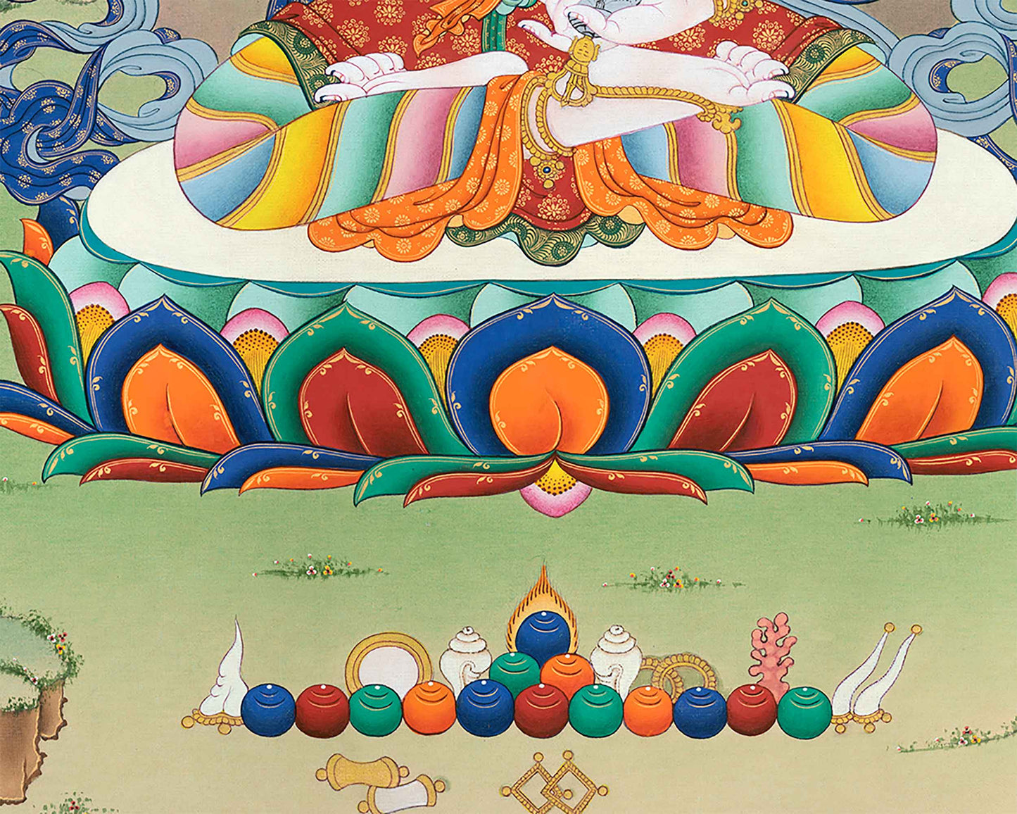 Vajrasattva Meditation Print | Tibetan Buddhist Deity | Cultivating Inner Peace and Purification