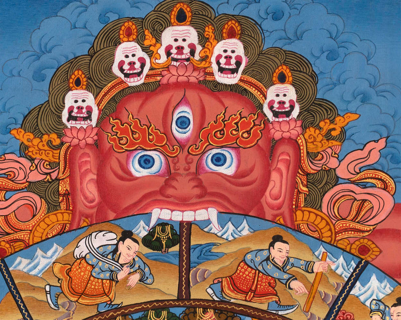 Wheel Of Life Bhavachakra | Buddhist Thangka