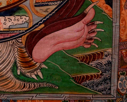 Original Bhavachakra Thangka | Traditional Handpainted Art | Wall Decors