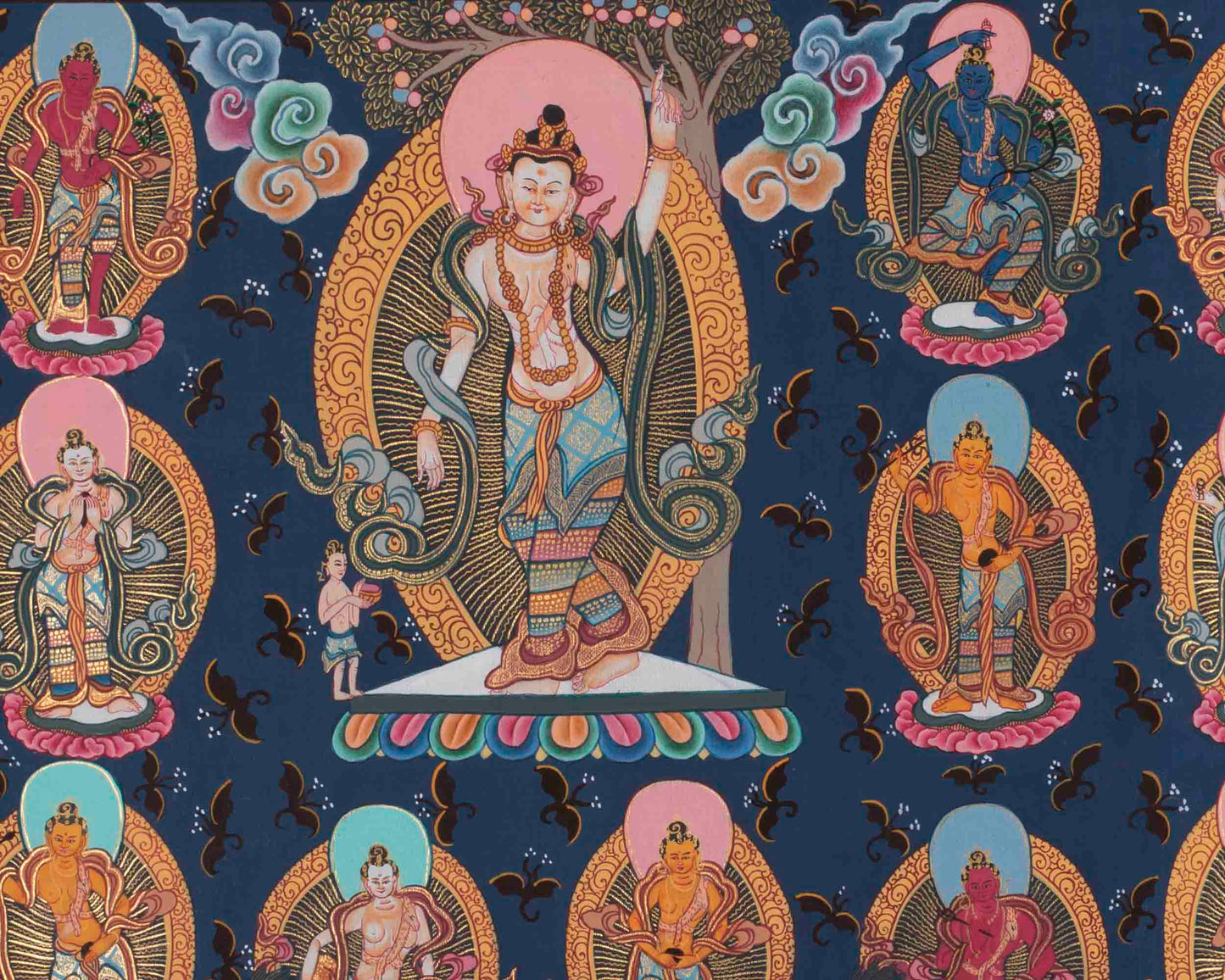 108 Chengrezig Thangka | Traditional Tibetan Art | Wall Decors