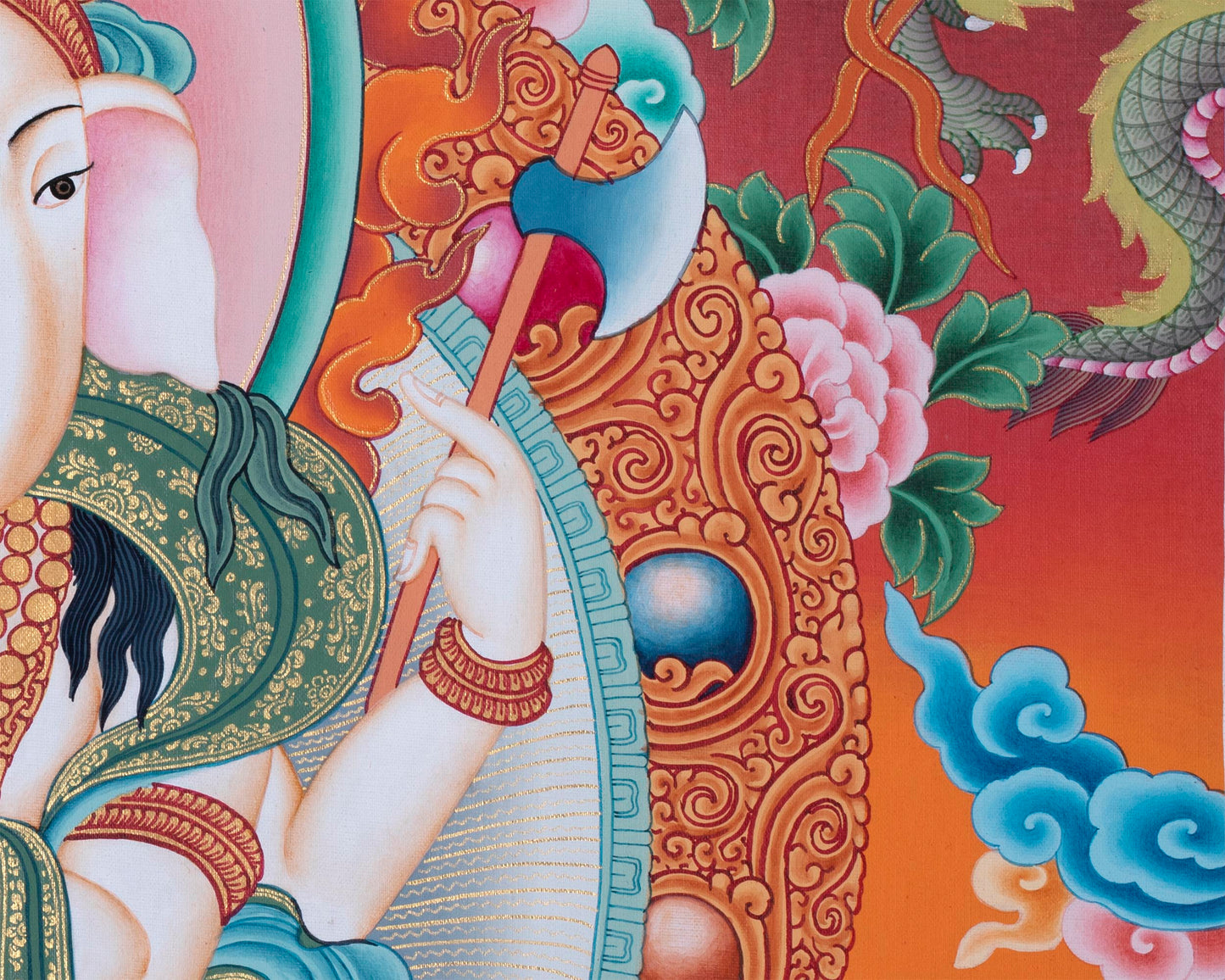 Ganesh Prints | Digital Thangka Prints | Wall Decors