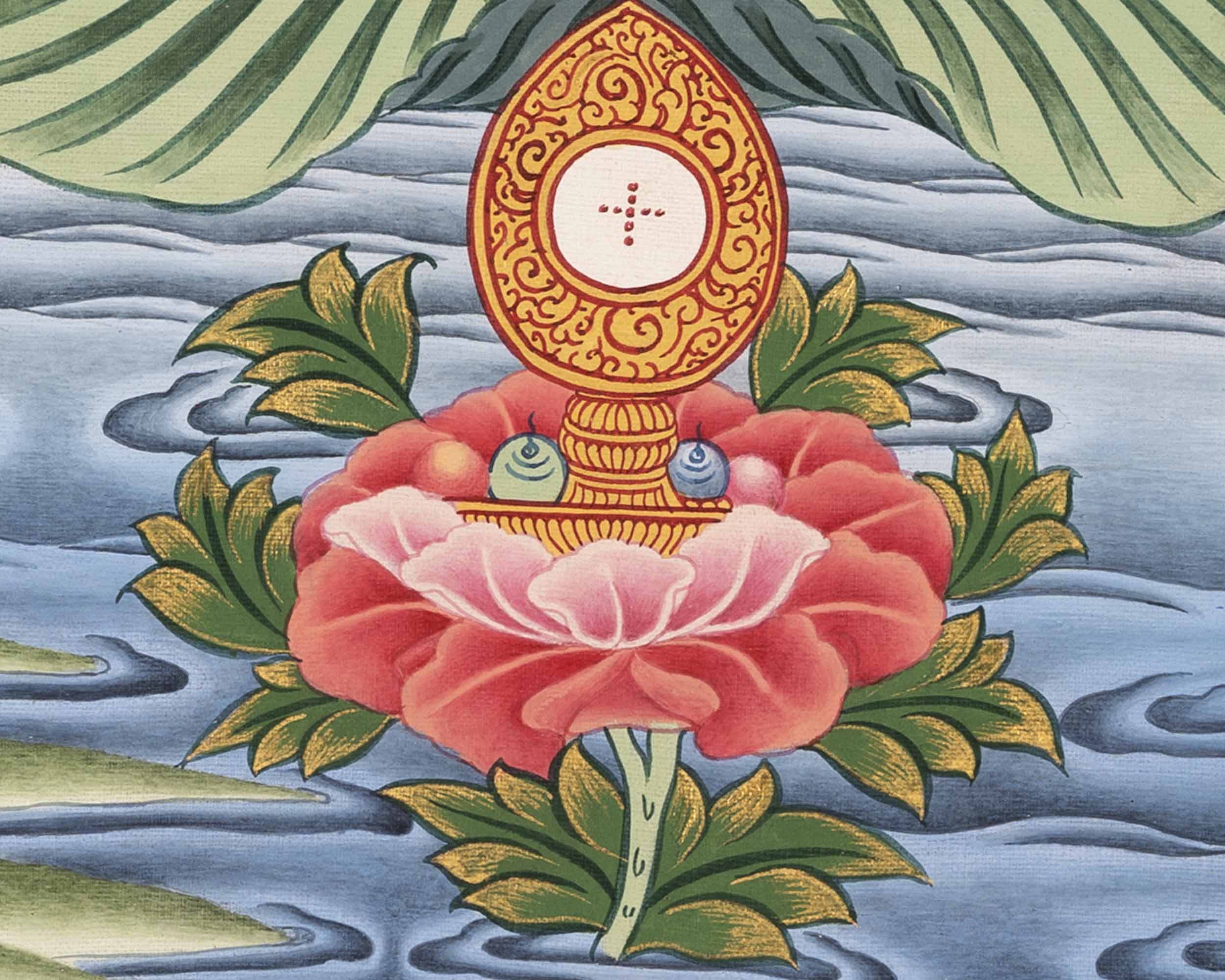 Bhaisajyaguru Thangka | Original Hand-Painted Tibetan Art