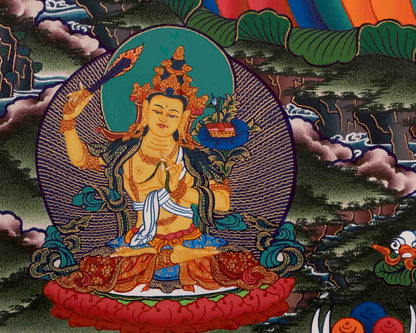 Bodhisattva Avalokiteshvara Chenresig | Tibetan Thangka | Wall Decors