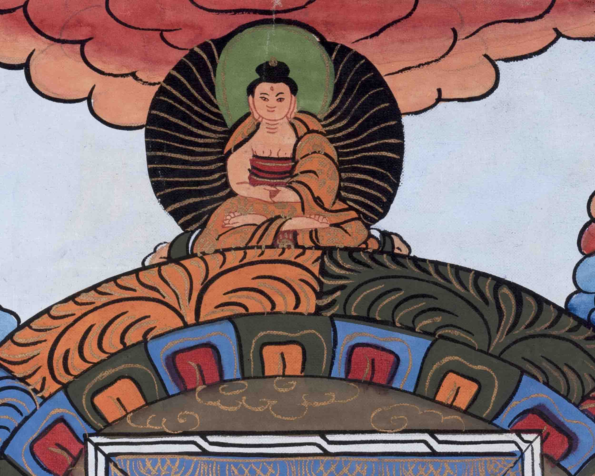 Traditional 3 Mandala Thangka | Religious Buddhist Art | Wall Decors