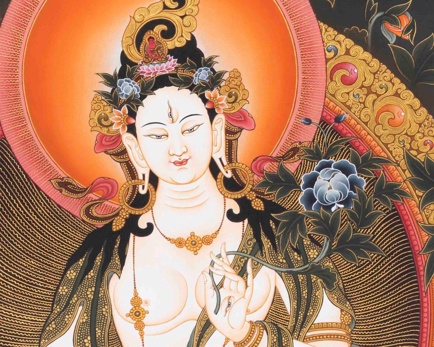 White Tara Print | Religious Digital Printing | Wall Decors