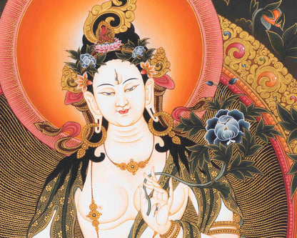 White Tara Print | Religious Digital Printing | Wall Decors