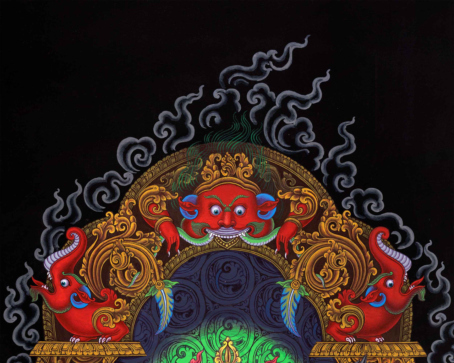 Guru Rinpoche The Lotus Bron Master Of Tibetan Buddhism | Master Padmasambhava Depicted On Traditional Paubha Print