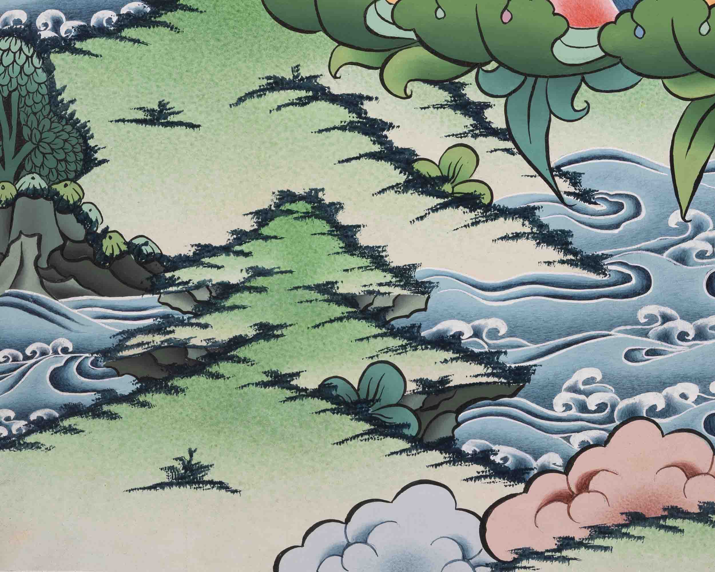Shakyamuni Buddha Art | Traditional Tibetan Thangka | Wall Decors