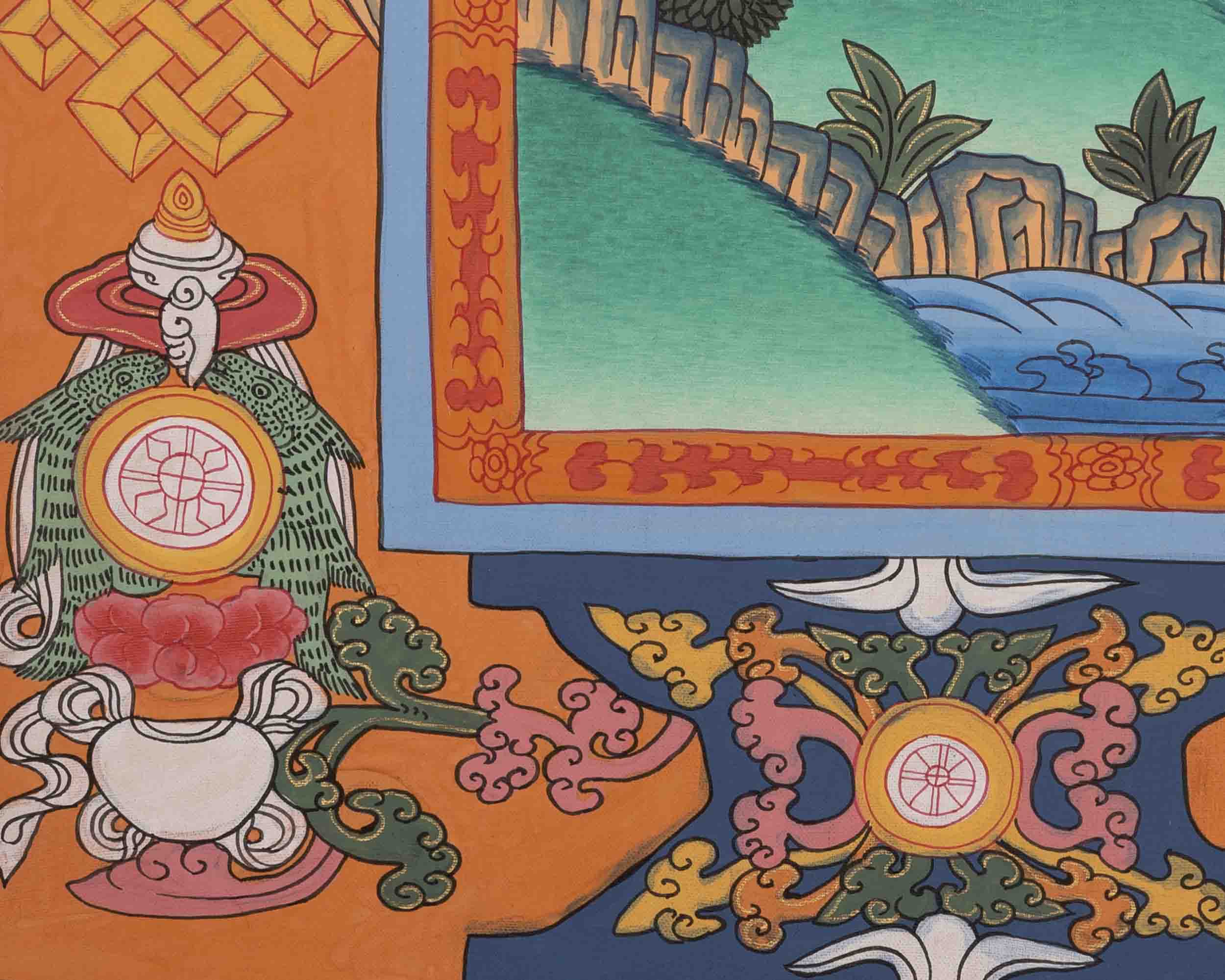 Bhaisajyaguru Thangka | Medicine Buddha | Religious Wall Decors