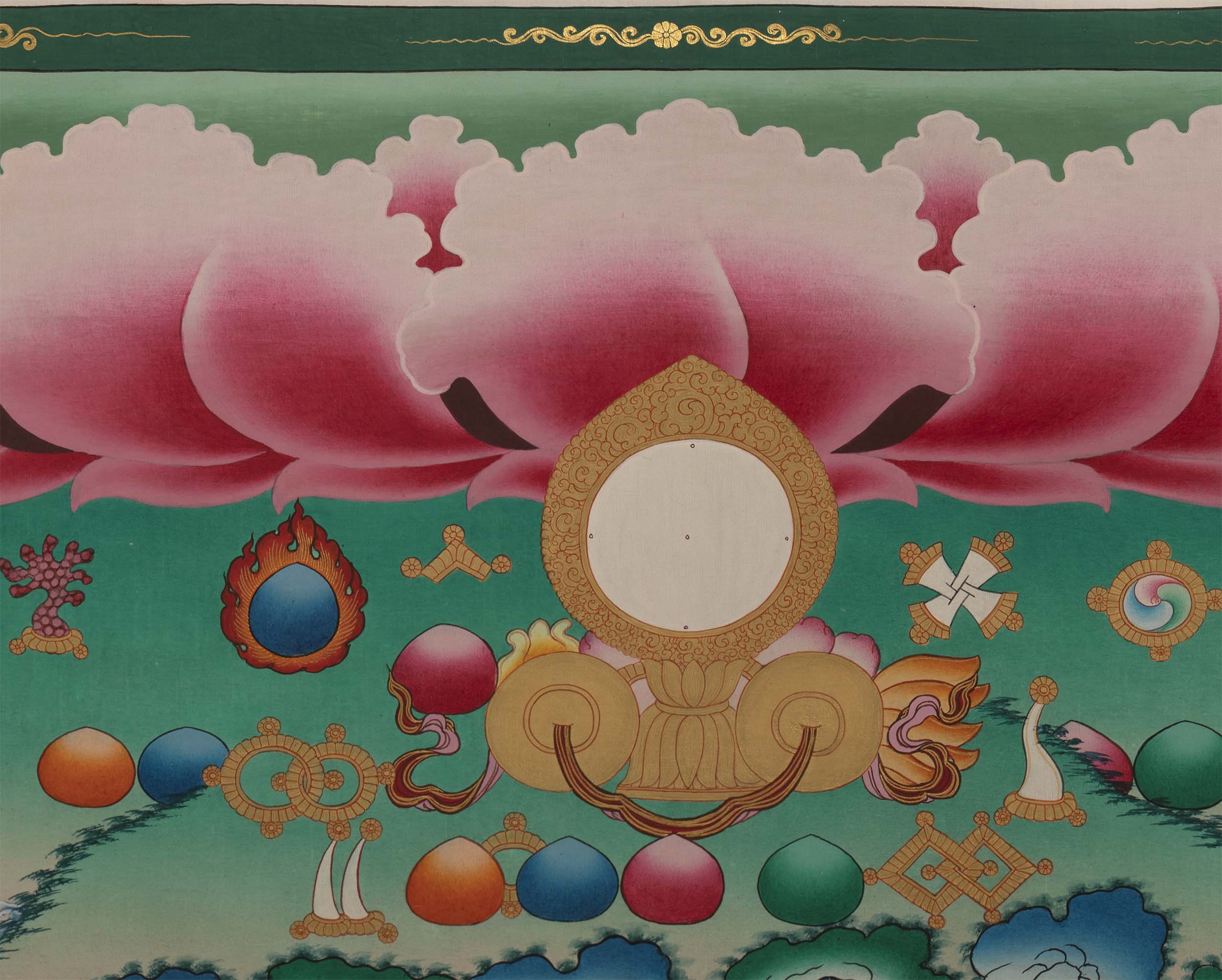 Red Amitabha Buddha | Thangka Prints | Wall Hanging Decors