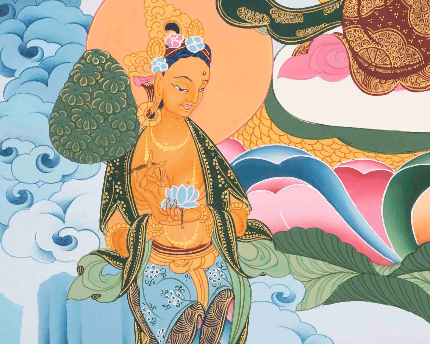 Avalokitesvara Chenresig Thangka | Religious Buddhist Art | Buddhist Gifts