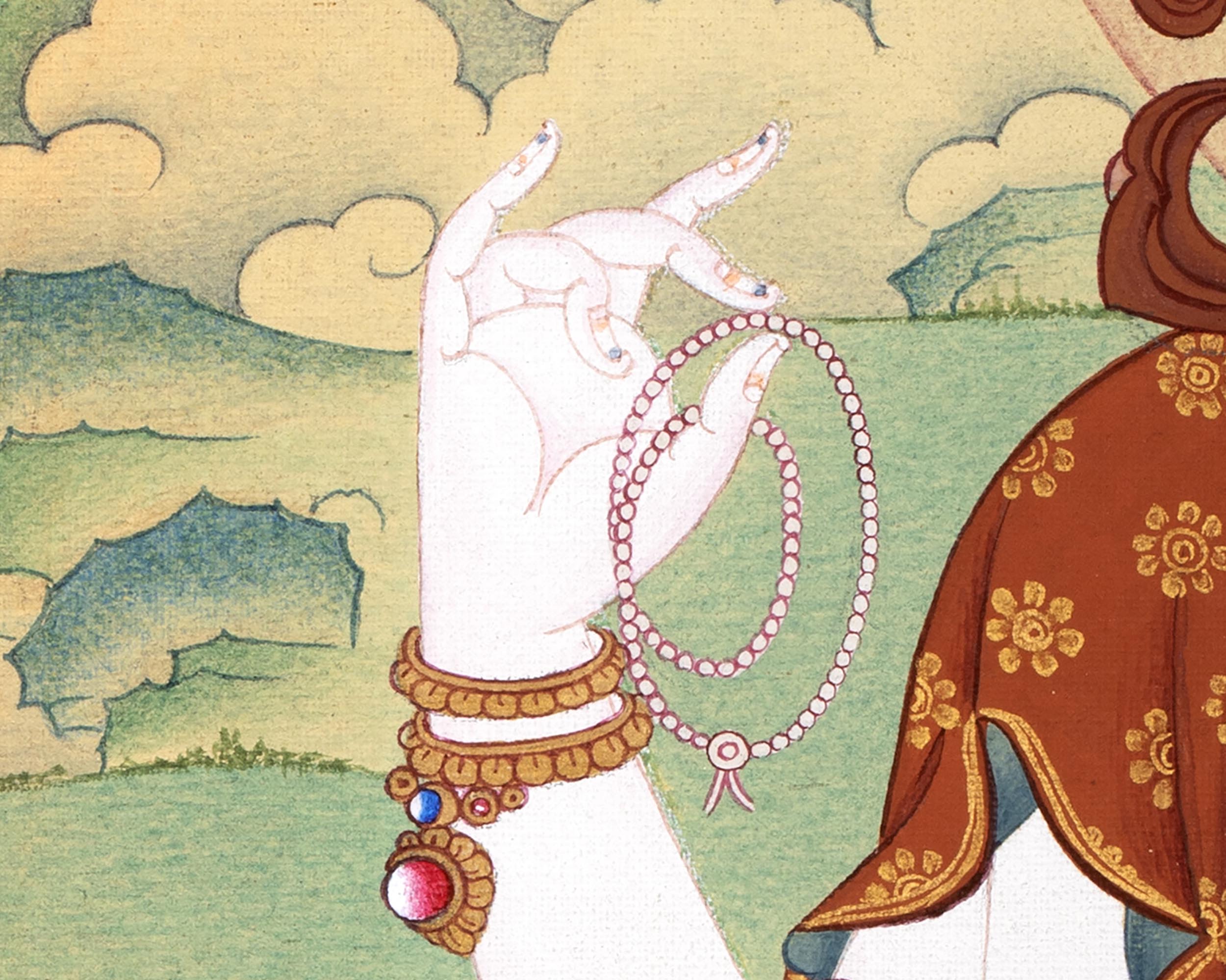 Chenrezig Thangka Print | Bodhisattva Canvas Print With High-quality Giclee