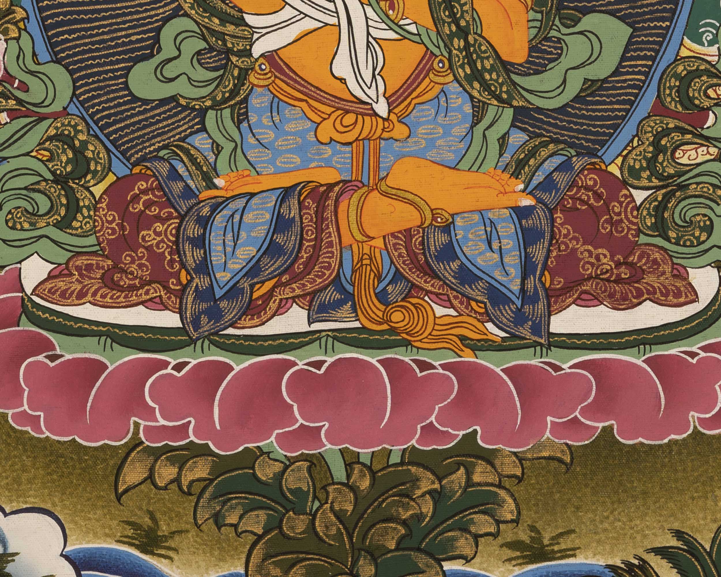 Manjushri Deity Thangka | Wall Hanging Decors