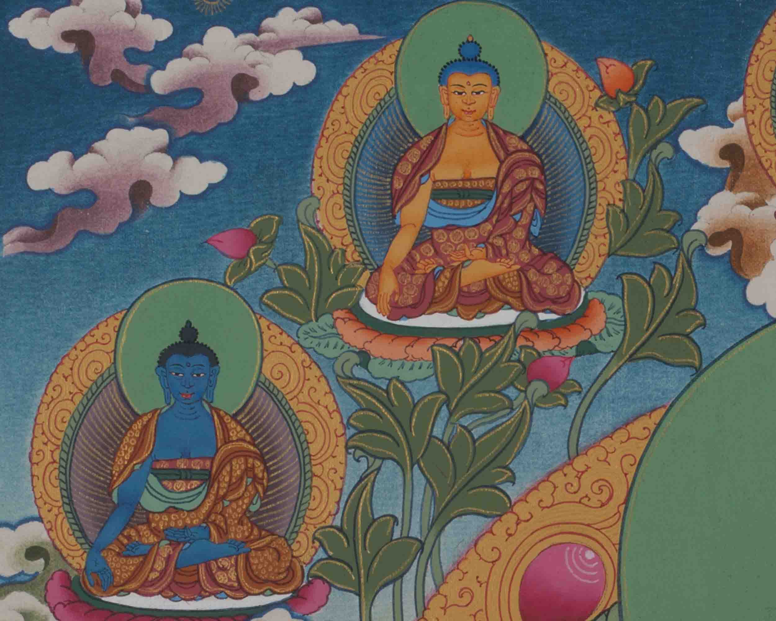 Shakyamuni Buddha Thangka | Wall hanging Decor