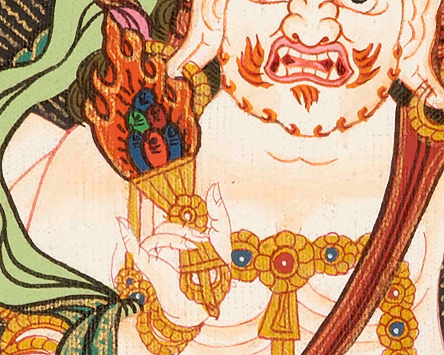 6 Armed Mahakala Thangka | Buddhist Wrathful Deity Painting