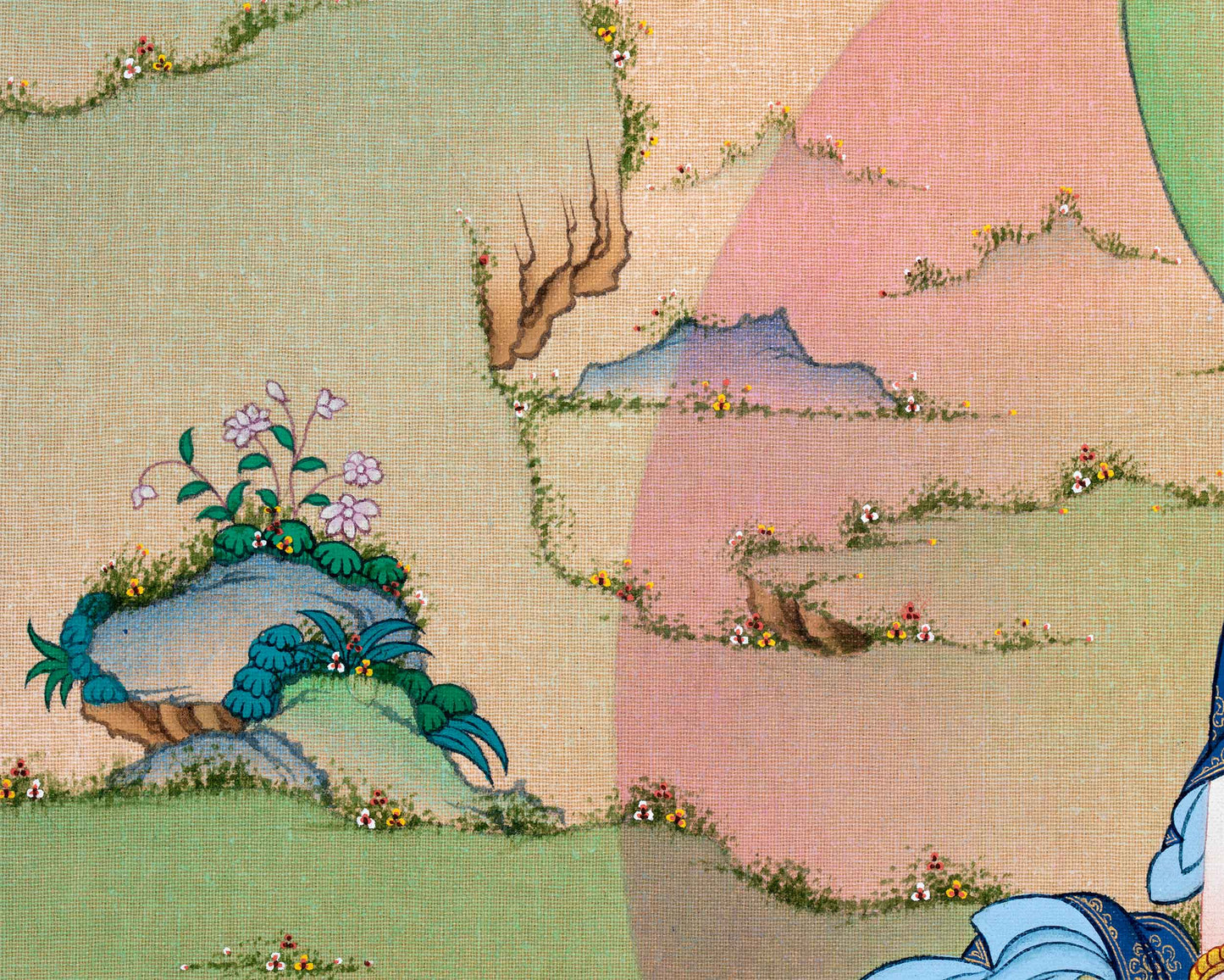 Thangka Artistry of Vairocana Buddha | Thangka Print of Universal Harmony | High Quality Print For Thangka Print