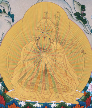Guru Rainbow Body, Padmasambhava Thangka, Tibetan Art