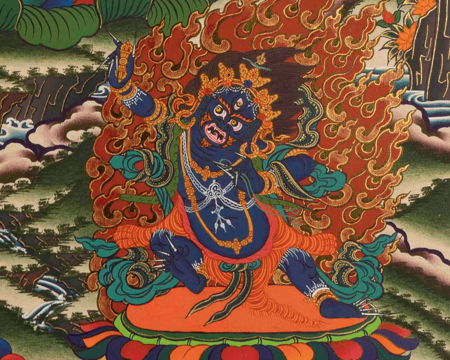 Bodhisattva Avalokitesvara Thangka | Handpainted Religious Painting