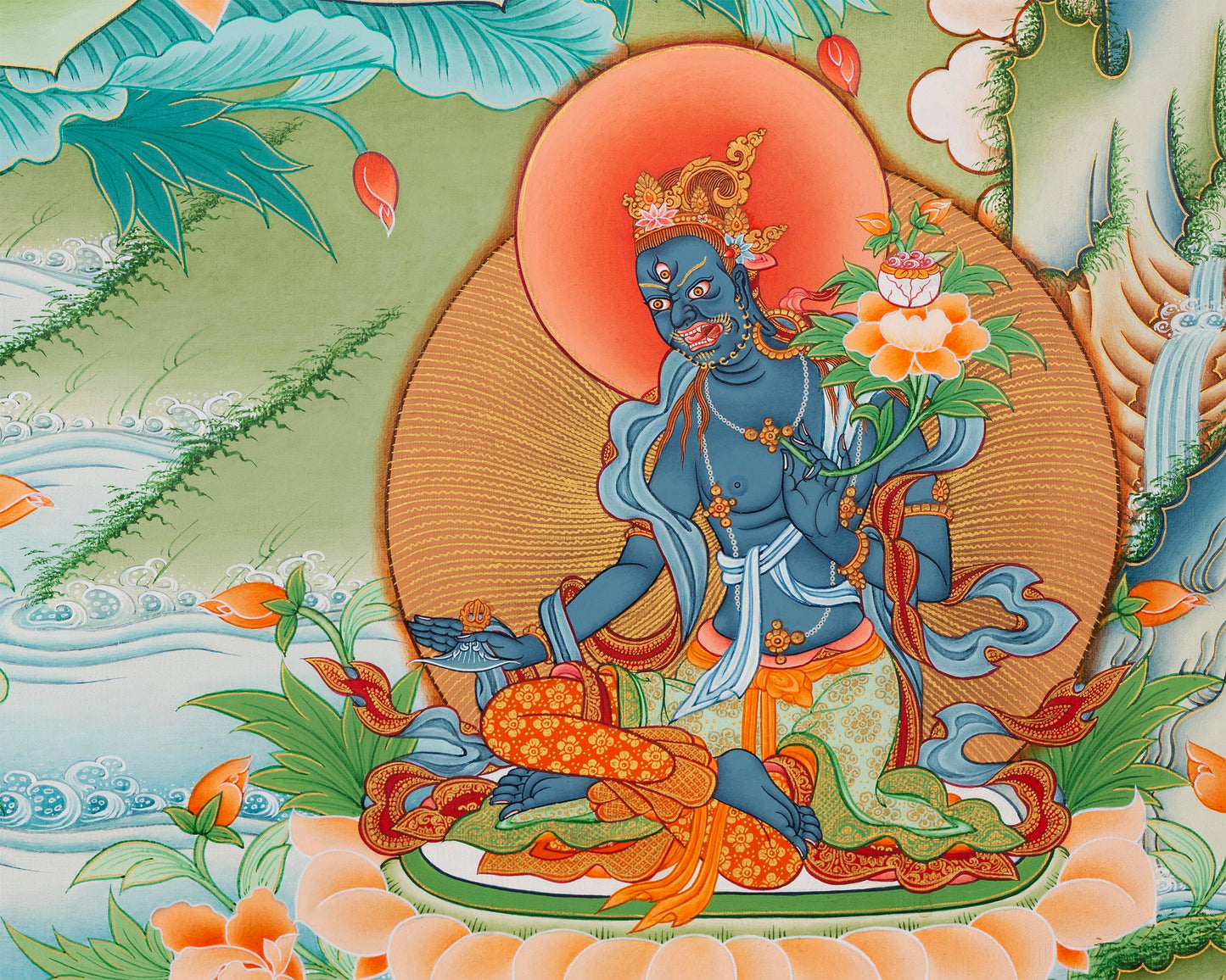 Green Tara Thangka Digital Prints | Tibetan Thangka Prints