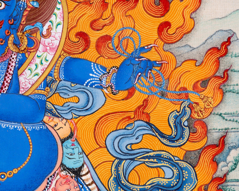 Sakya Vajrapani | Bhutadamara | Bodhisattva | Tibetan Hand Painted Thangka