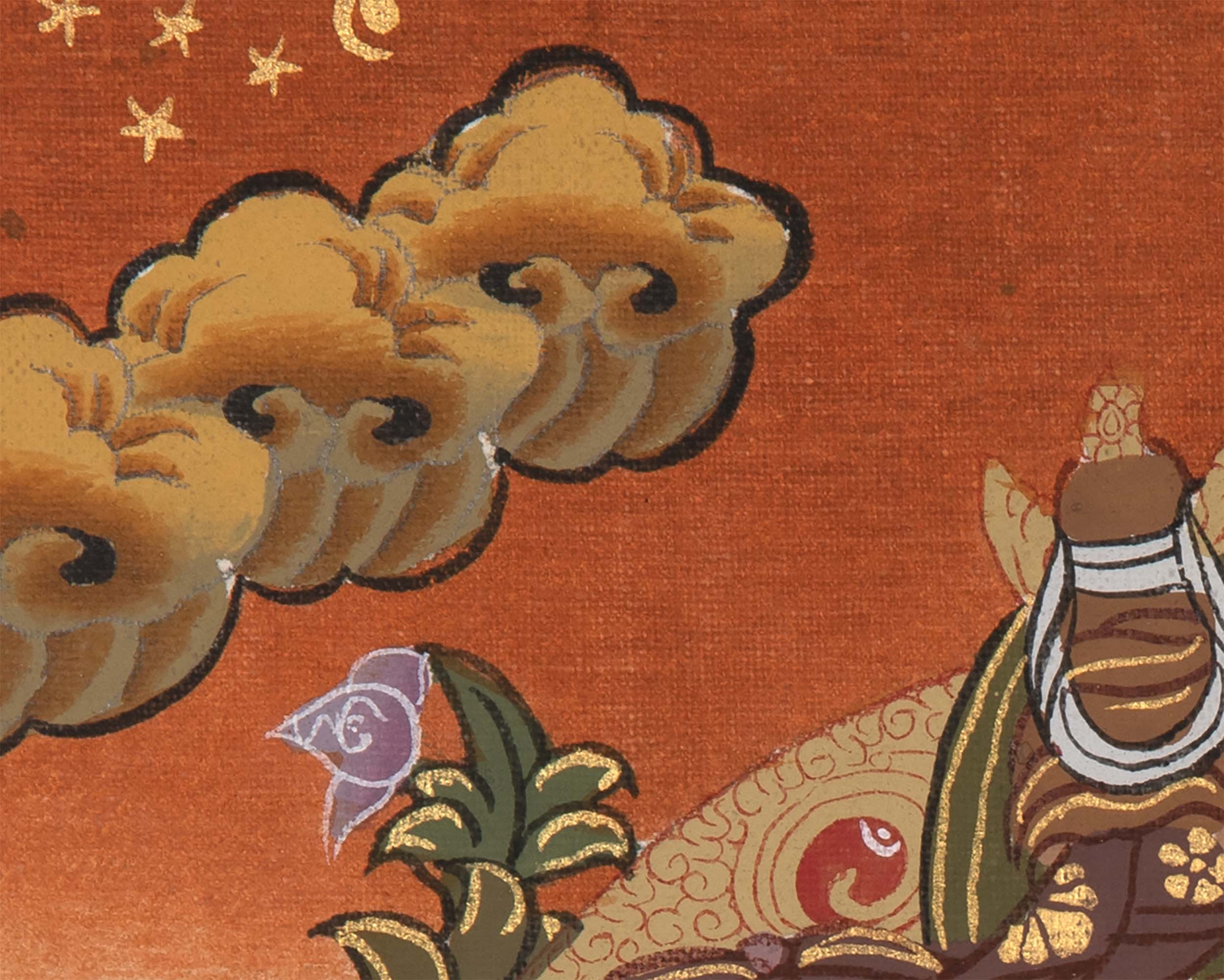 Vaisravana Tibetan Thangka | God Of Wealth | Wall Decors