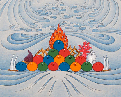 Manjushri Thangka Art | Traditional Karma Gadri Style