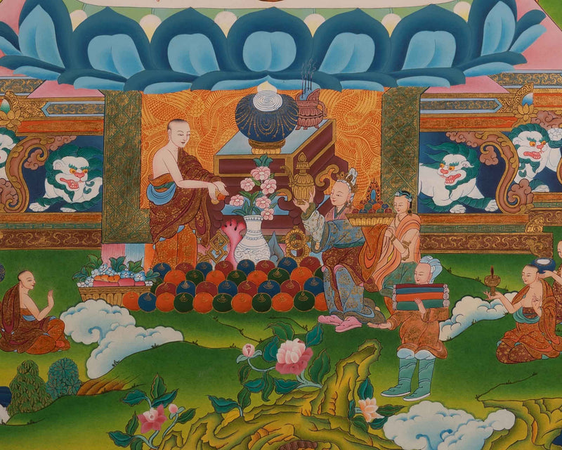 Gautam Buddh Thangka | Traditional Tibetan Buddhist Painting