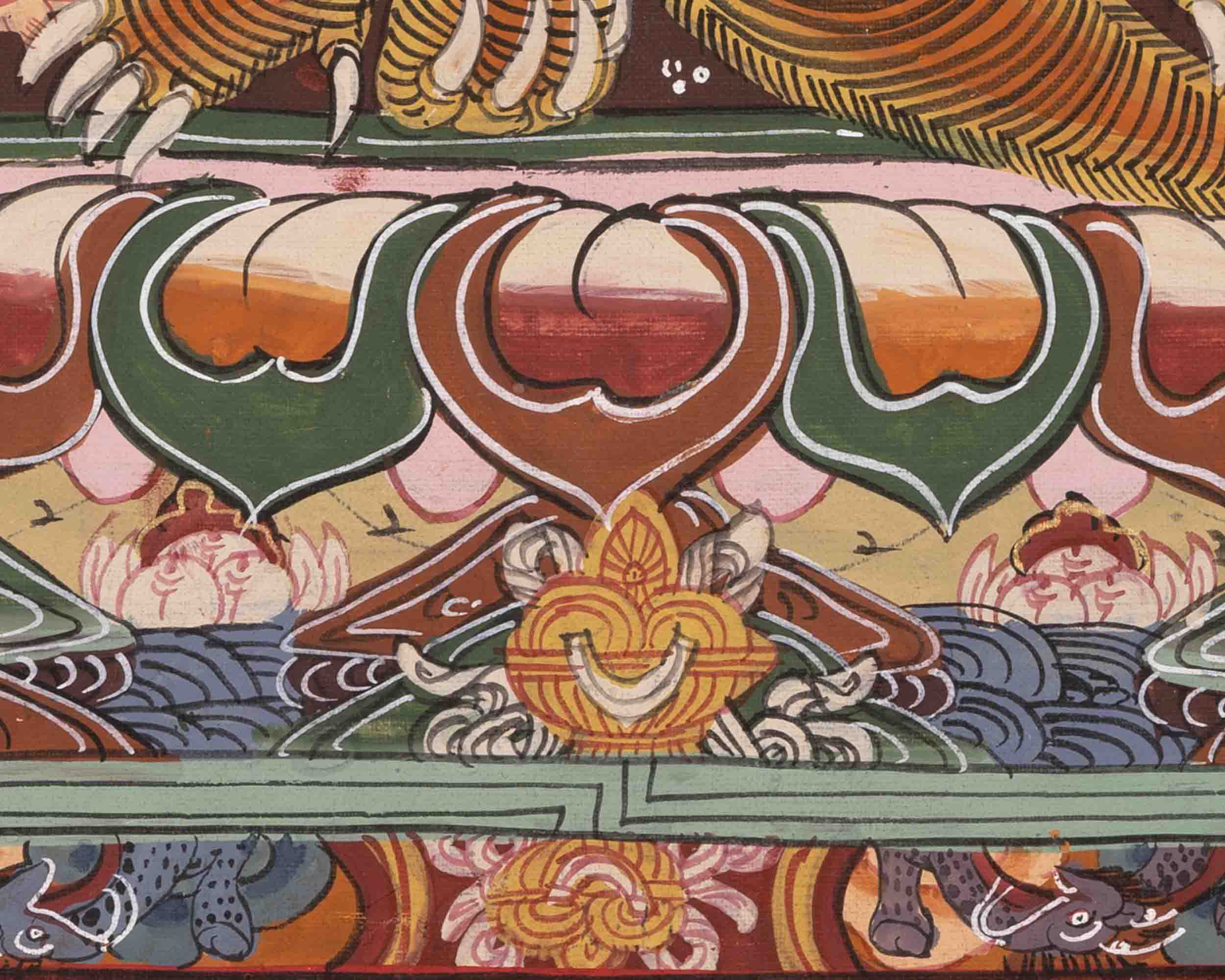 Wheel of Life Buddhist Painting | Traditional Thangka | Wall Decors