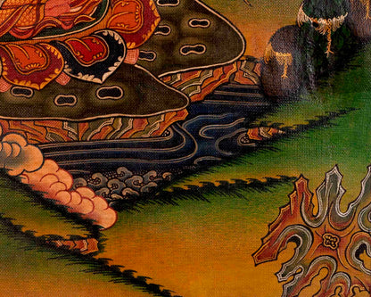 He-Vajra Thangka | Oil Varnished on Stretch Canvas