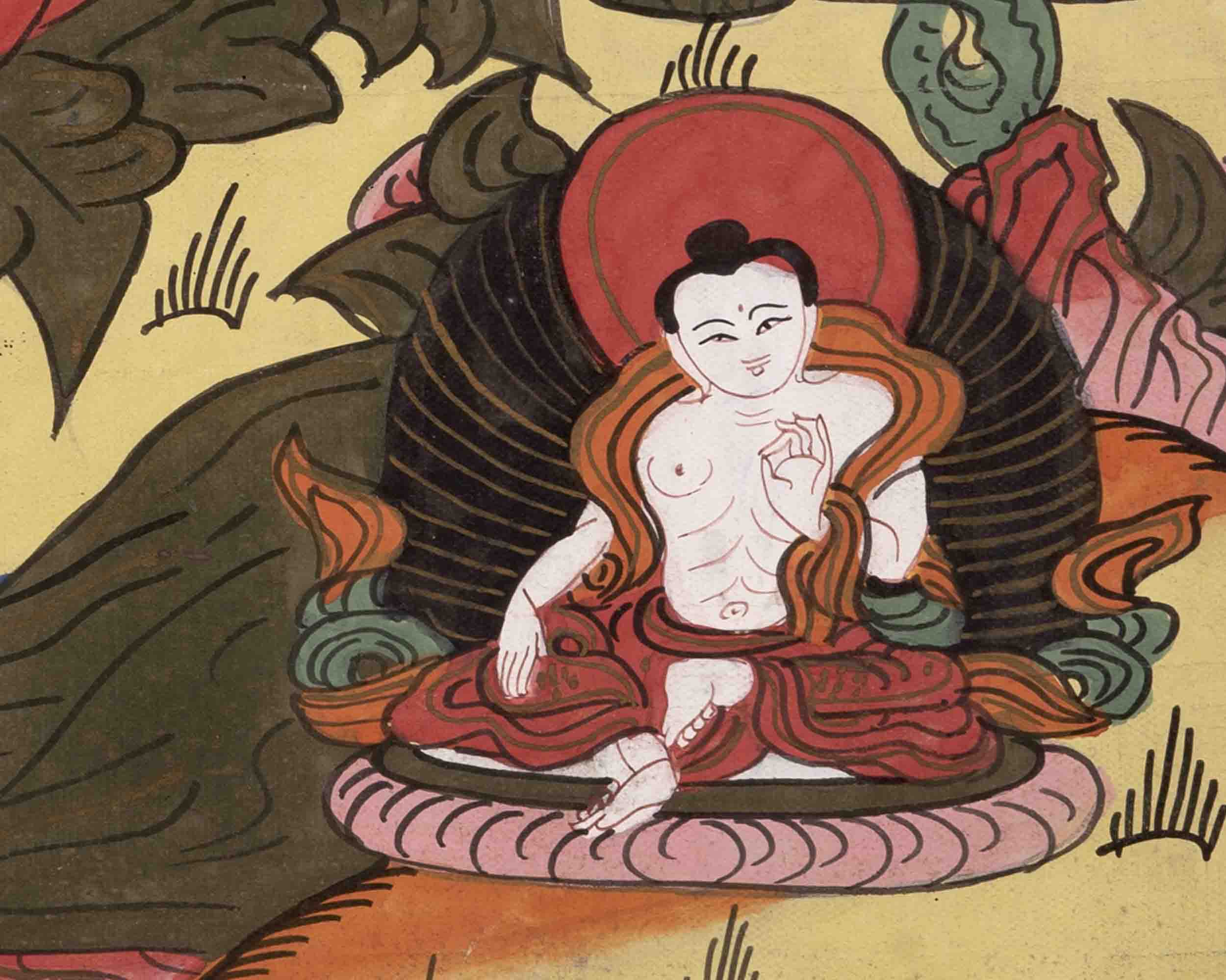 Basundhara Devi Thangka | Traditional Thangka Painting | Wall Decors