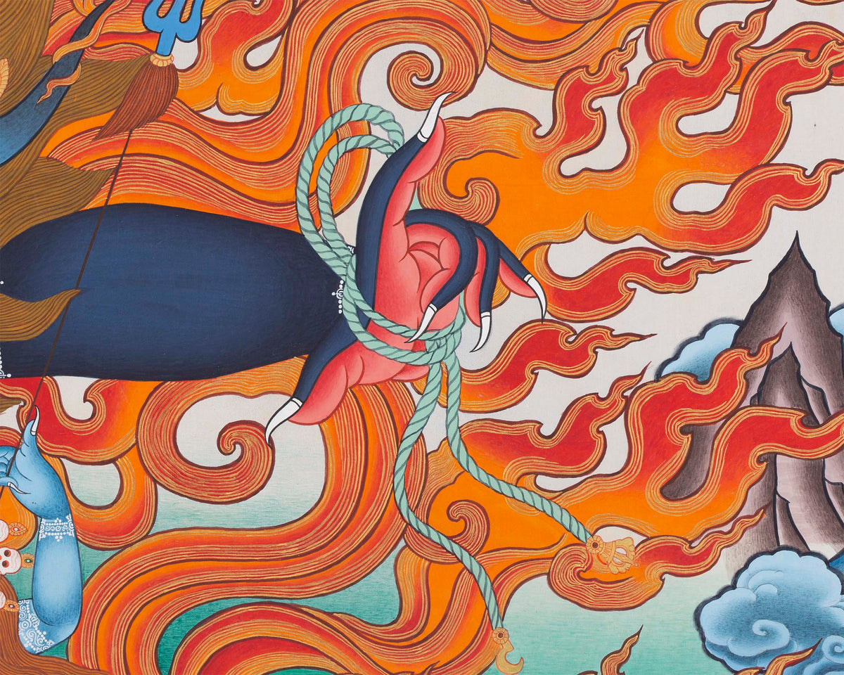 Yama Dharmaraja Thangka | Budddhist Thangka | Digital Print
